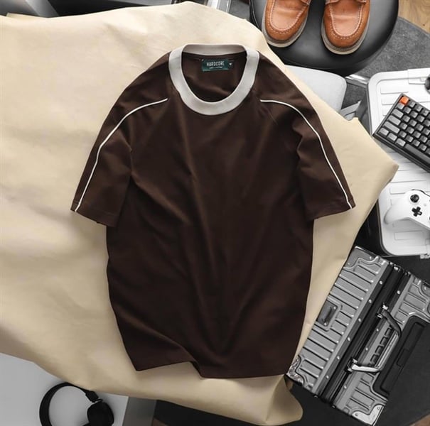 Áo thun cotton viền 2 sọc tay thời trang -M23