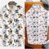 Áo sơ mi tay ngắn họa tiết siêu dễ thương bigsize nam unisex (mẫu 6)