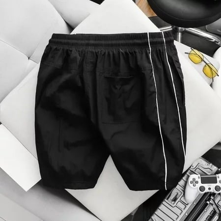 Quần short dù chất dù nhăn thời trang phối sọc 2 bên có lót trong <130kg - Ảnh 2