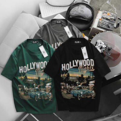 [ Big Size 55- 135 kg] Áo thun cotton bigsize nam in Hollywood thời trang Big Men