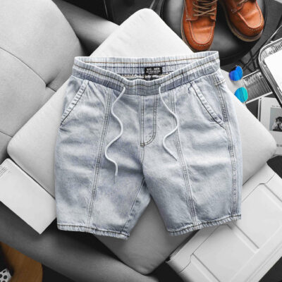 Quần short jean lưng thun co giãn thời trang bigsize nam 80-130kg - Mã 675 678