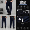 BIG MEN- Quần jean dài tông xanh mực form ống đứng thời trang bigsize nam80- 130kg_ mã 06