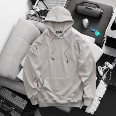 BIG MEN- Áo khoác hoodie màu be chất vải nỉ cua thời trang bigsize nam 90- 135kg