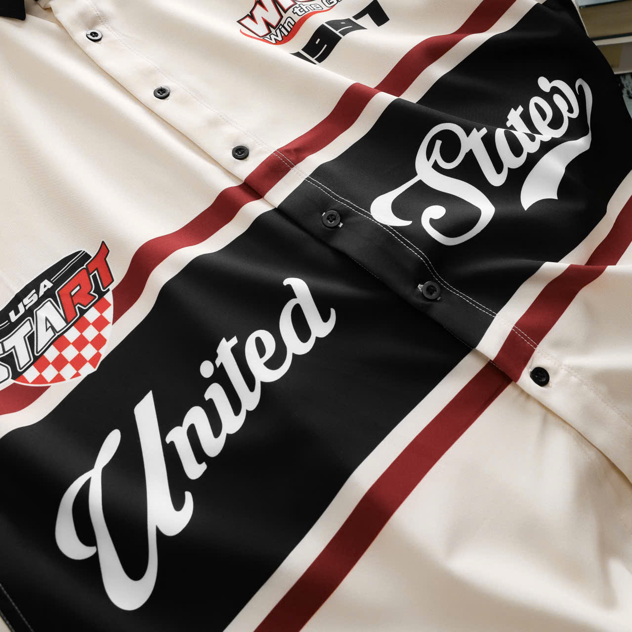 BIG MEN- Áo sơ mi tay ngắn bigsize nam phối họa tiết WTG 1997 thời trang cá tính 90- 135kg - Ảnh 5